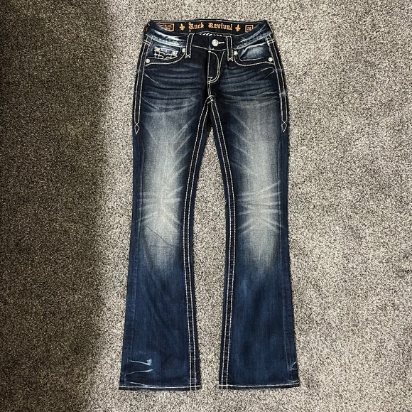 JUST IN! - Rock Revival Women's Jeans Size 26, Bootcut - Picture 1 of 16